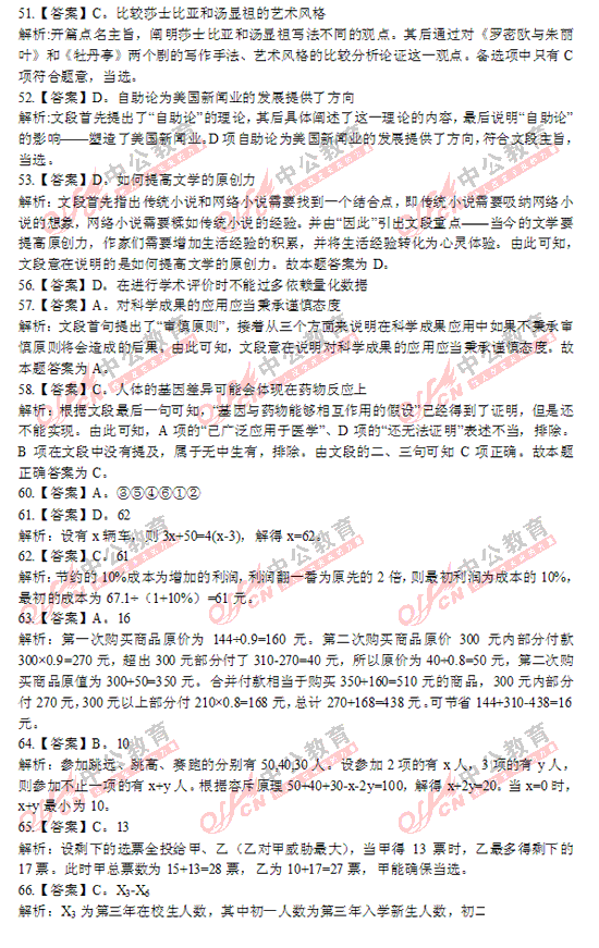 福建公務(wù)員考試行測(cè)